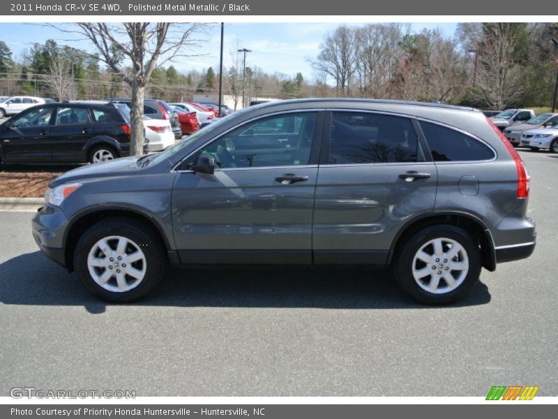 Polished Metal Metallic / Black 2011 Honda CR-V SE 4WD