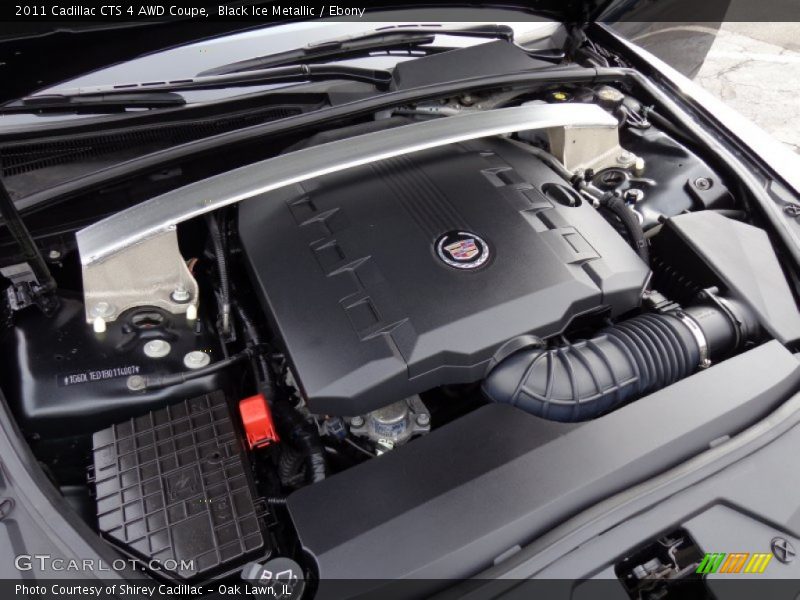 Black Ice Metallic / Ebony 2011 Cadillac CTS 4 AWD Coupe