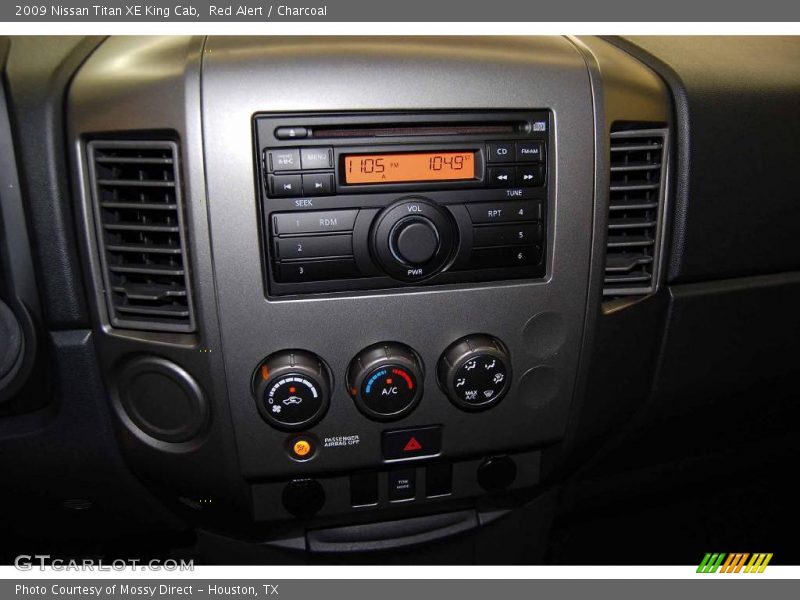 Red Alert / Charcoal 2009 Nissan Titan XE King Cab