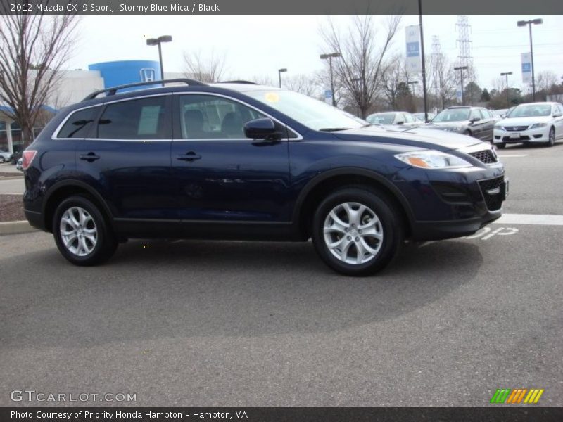 Stormy Blue Mica / Black 2012 Mazda CX-9 Sport