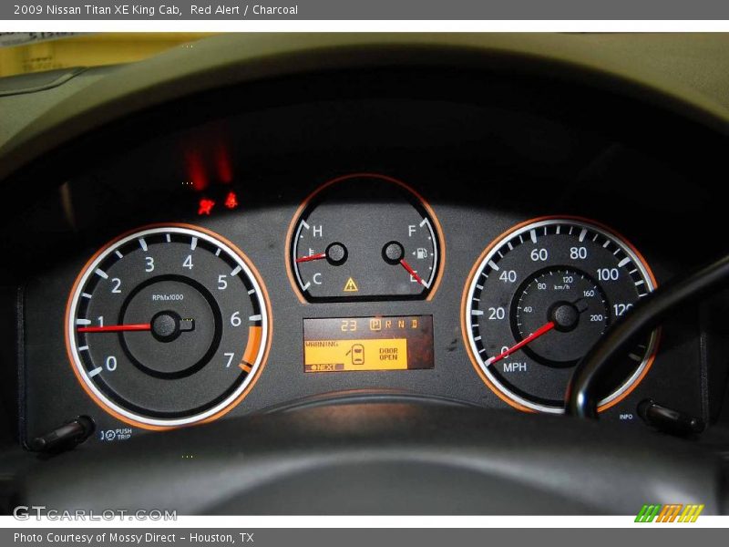Red Alert / Charcoal 2009 Nissan Titan XE King Cab