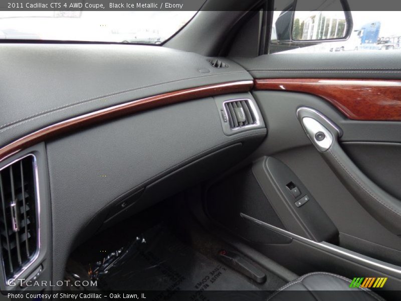 Black Ice Metallic / Ebony 2011 Cadillac CTS 4 AWD Coupe