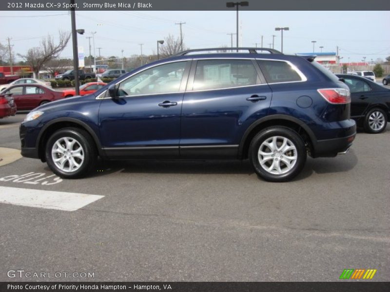 Stormy Blue Mica / Black 2012 Mazda CX-9 Sport