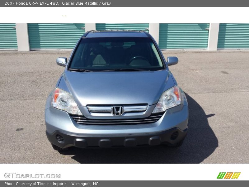 Glacier Blue Metallic / Gray 2007 Honda CR-V EX-L 4WD