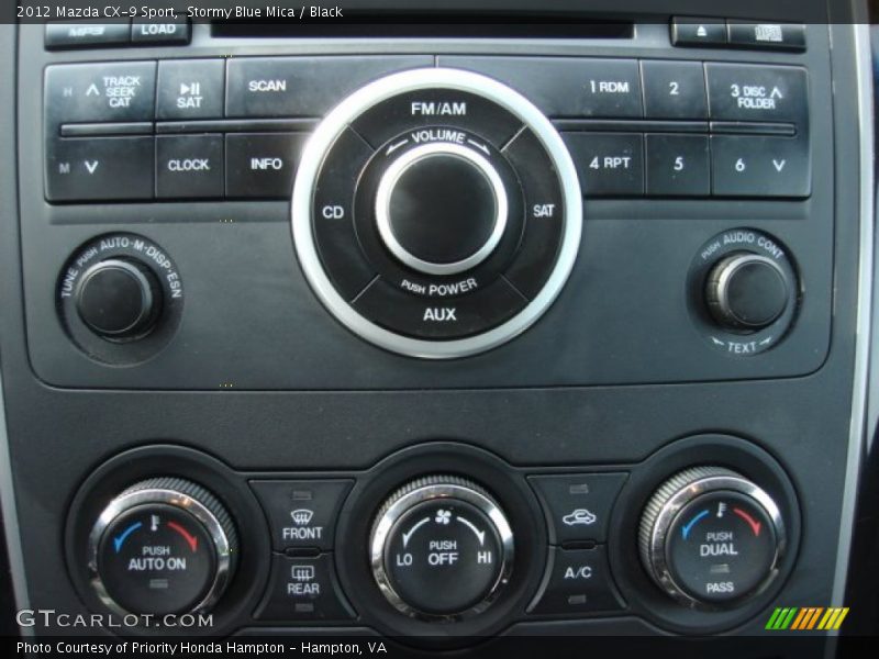 Stormy Blue Mica / Black 2012 Mazda CX-9 Sport