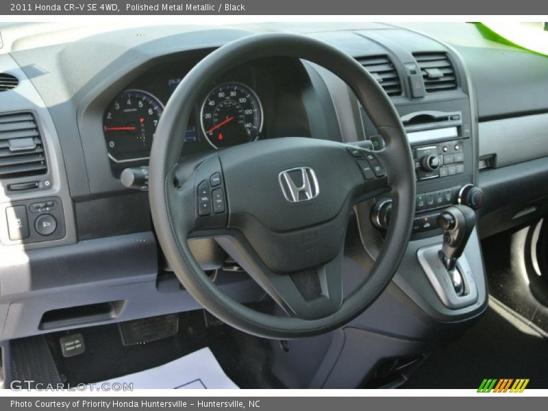 Polished Metal Metallic / Black 2011 Honda CR-V SE 4WD