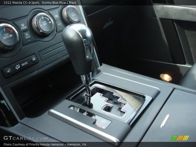 Stormy Blue Mica / Black 2012 Mazda CX-9 Sport