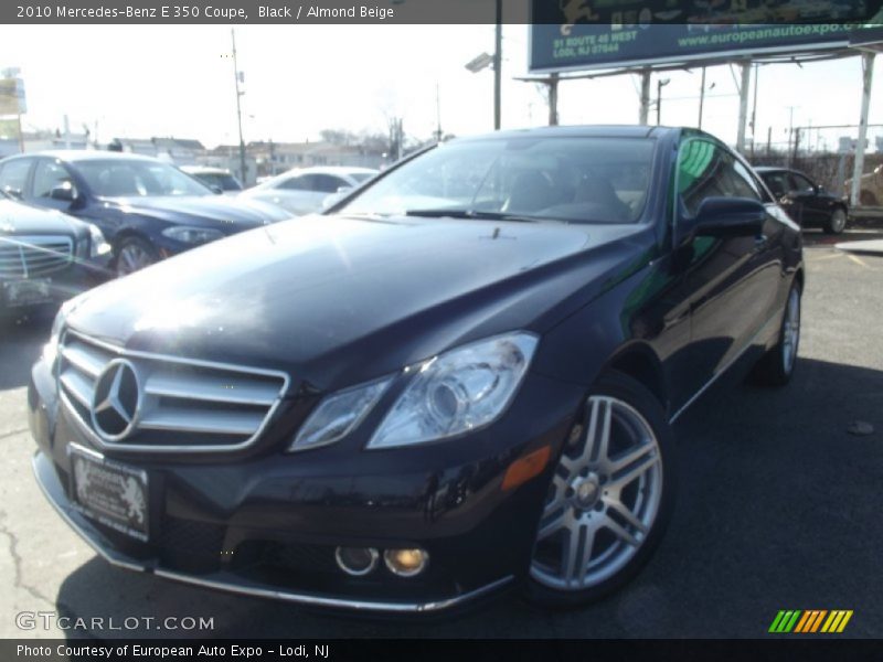 Black / Almond Beige 2010 Mercedes-Benz E 350 Coupe