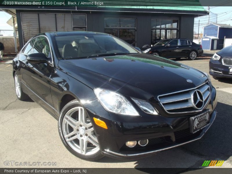 Black / Almond Beige 2010 Mercedes-Benz E 350 Coupe