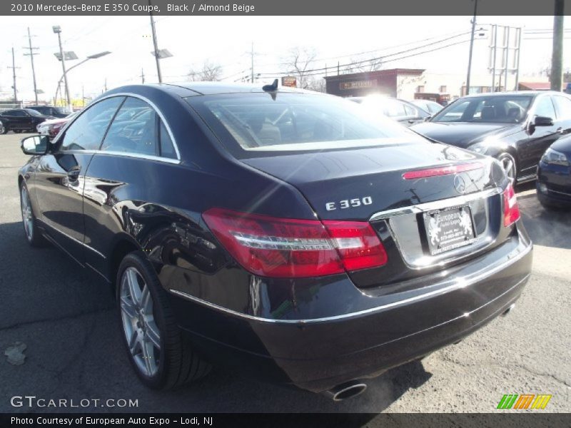 Black / Almond Beige 2010 Mercedes-Benz E 350 Coupe