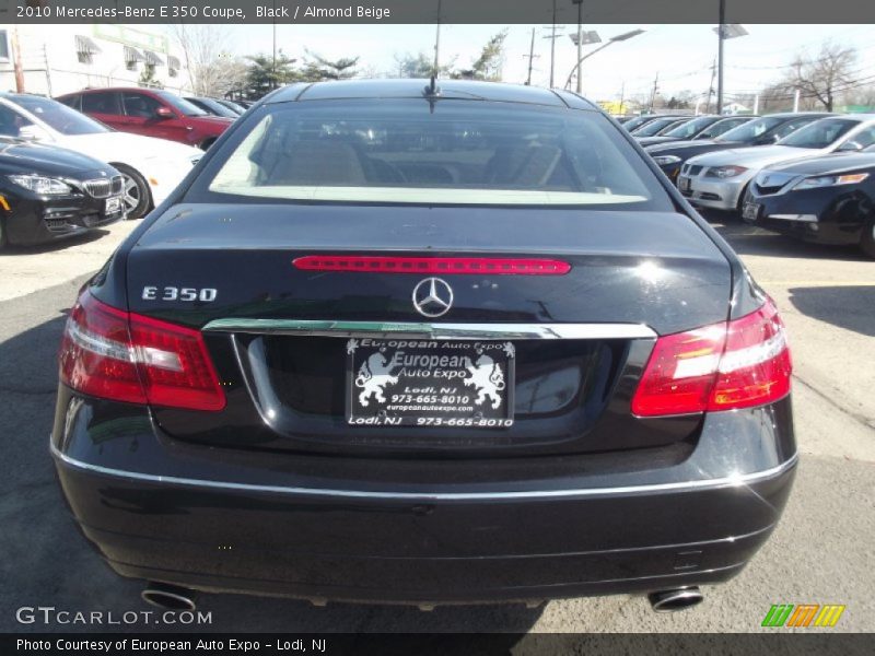 Black / Almond Beige 2010 Mercedes-Benz E 350 Coupe