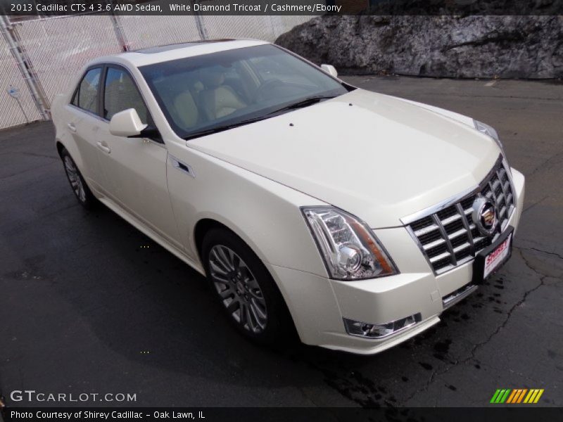 White Diamond Tricoat / Cashmere/Ebony 2013 Cadillac CTS 4 3.6 AWD Sedan
