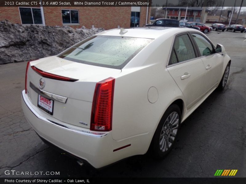 White Diamond Tricoat / Cashmere/Ebony 2013 Cadillac CTS 4 3.6 AWD Sedan