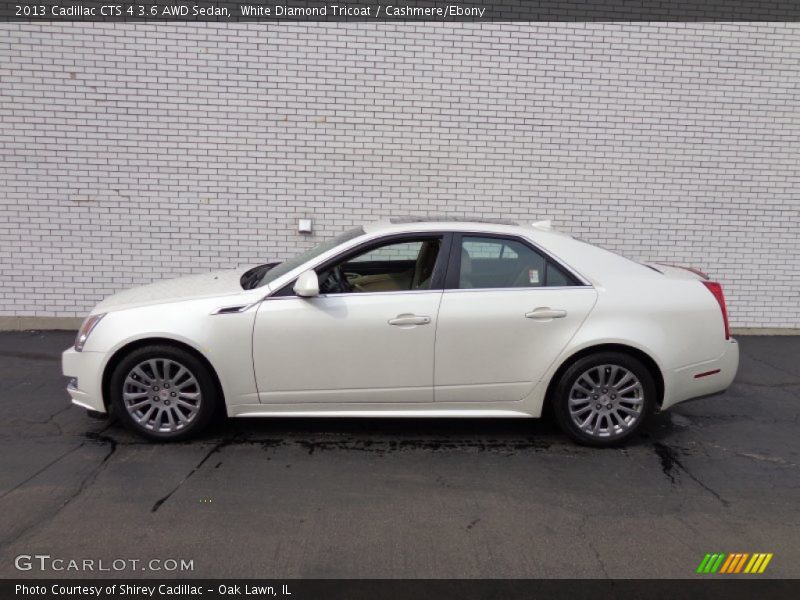 White Diamond Tricoat / Cashmere/Ebony 2013 Cadillac CTS 4 3.6 AWD Sedan
