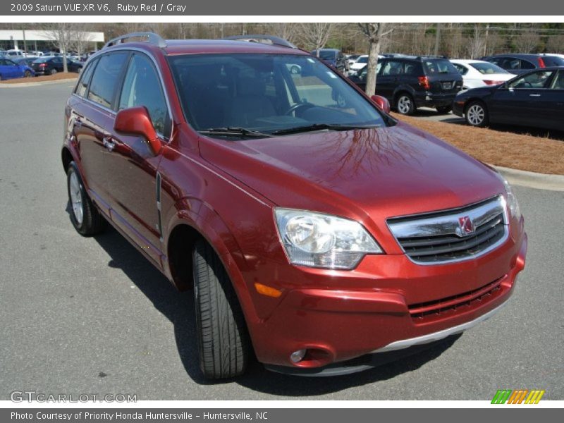 Ruby Red / Gray 2009 Saturn VUE XR V6