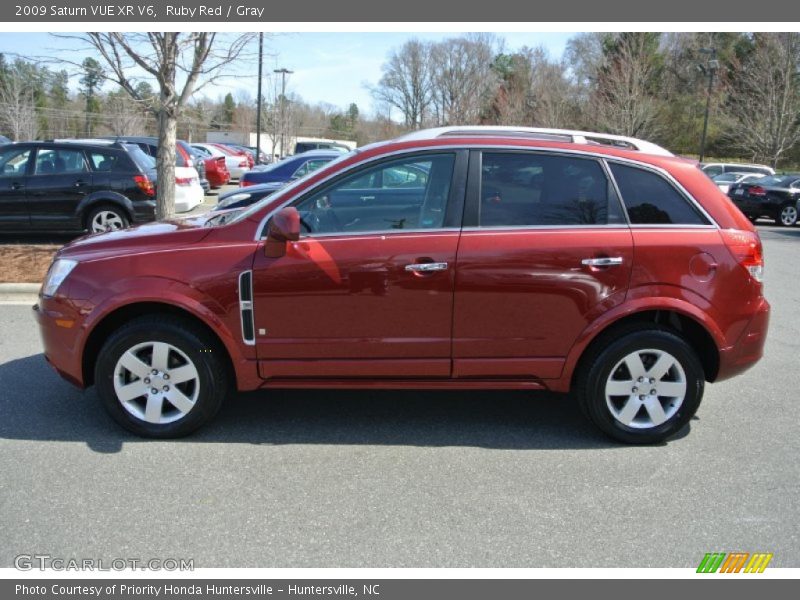 Ruby Red / Gray 2009 Saturn VUE XR V6