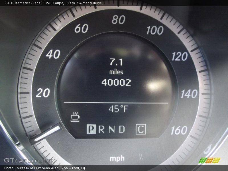 Black / Almond Beige 2010 Mercedes-Benz E 350 Coupe