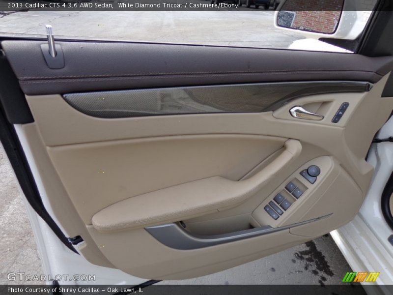 White Diamond Tricoat / Cashmere/Ebony 2013 Cadillac CTS 4 3.6 AWD Sedan