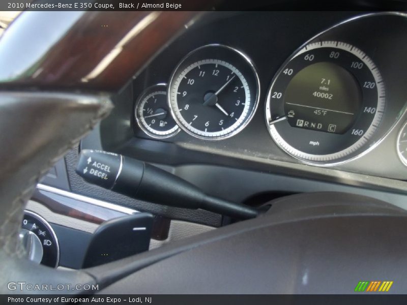 Black / Almond Beige 2010 Mercedes-Benz E 350 Coupe