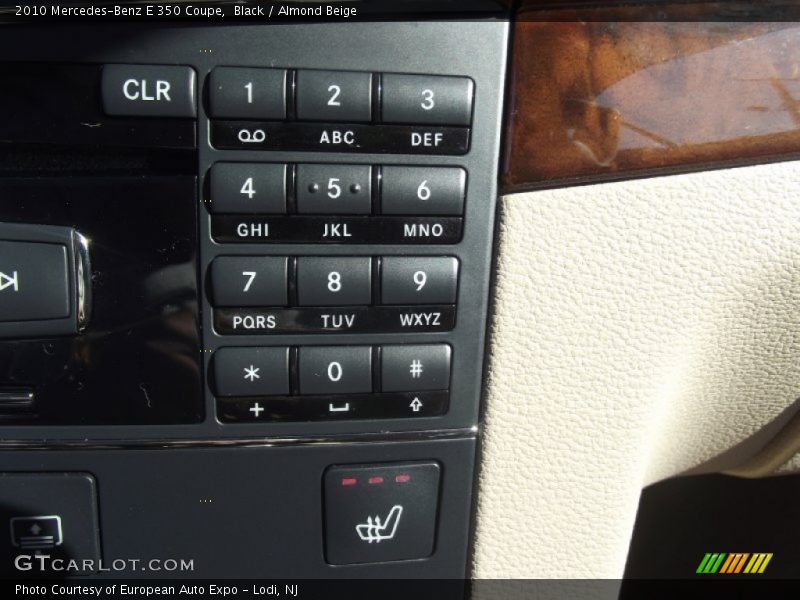 Black / Almond Beige 2010 Mercedes-Benz E 350 Coupe