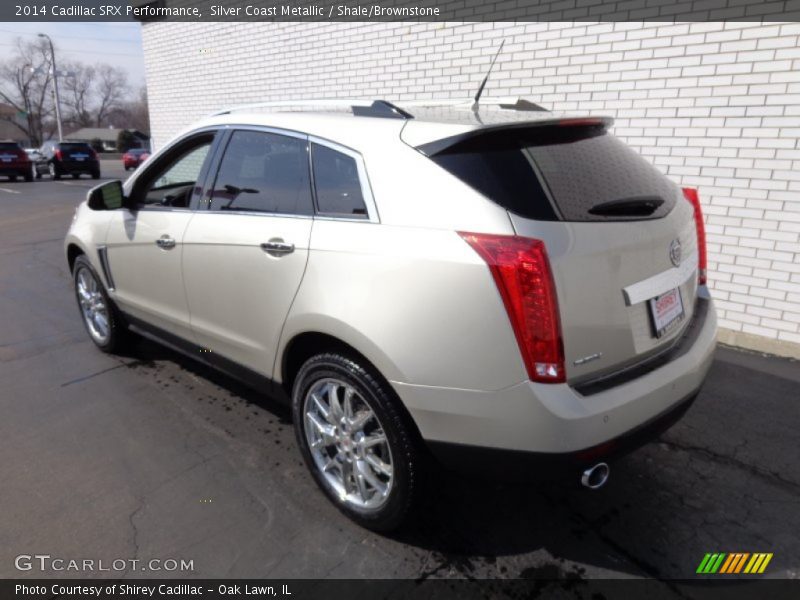Silver Coast Metallic / Shale/Brownstone 2014 Cadillac SRX Performance