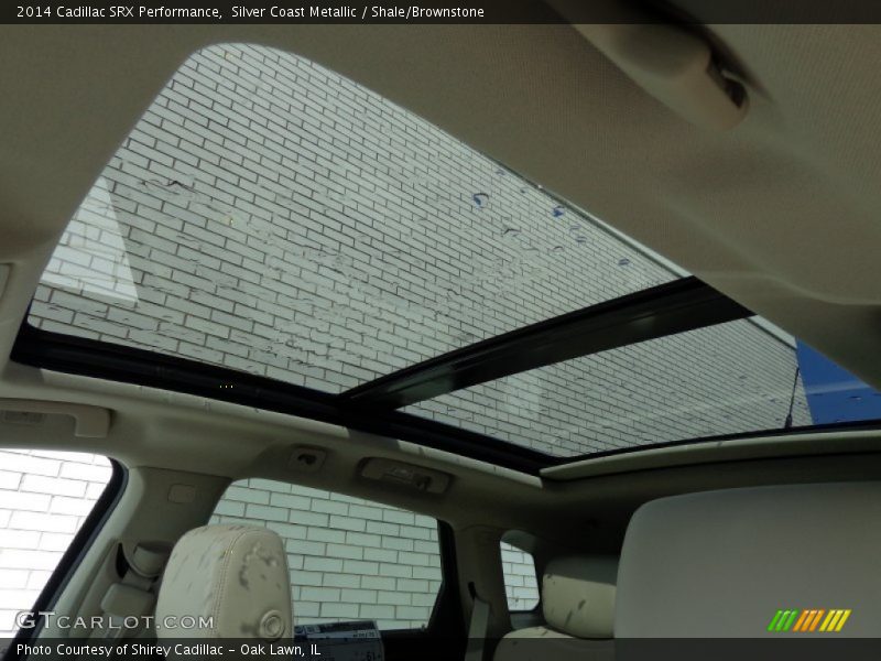 Silver Coast Metallic / Shale/Brownstone 2014 Cadillac SRX Performance