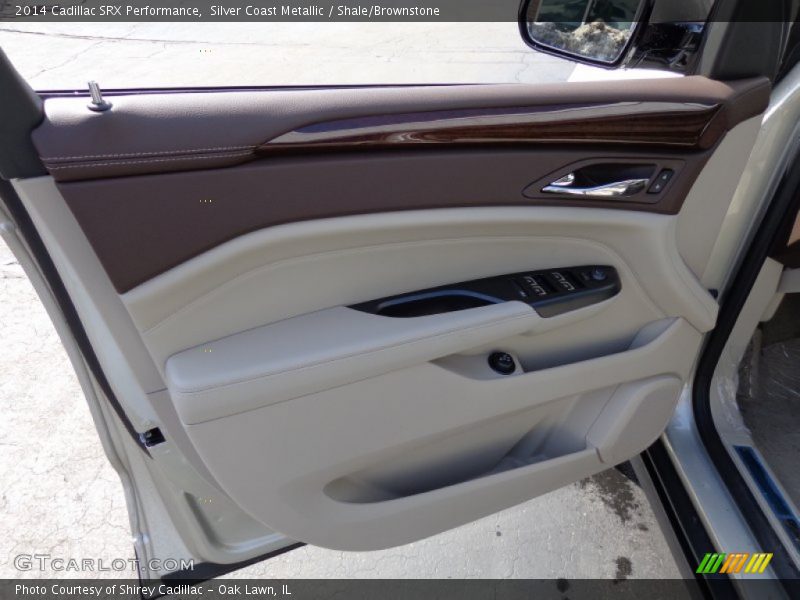 Silver Coast Metallic / Shale/Brownstone 2014 Cadillac SRX Performance