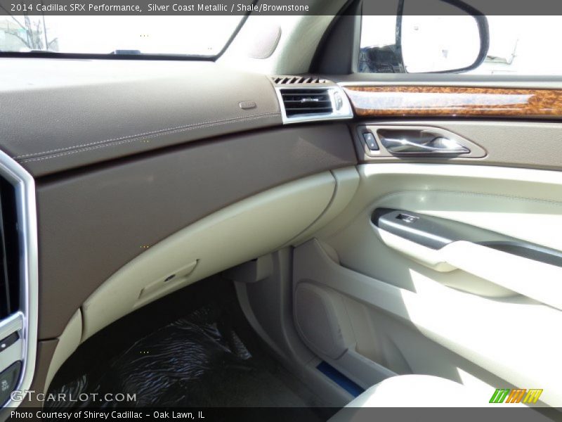 Silver Coast Metallic / Shale/Brownstone 2014 Cadillac SRX Performance