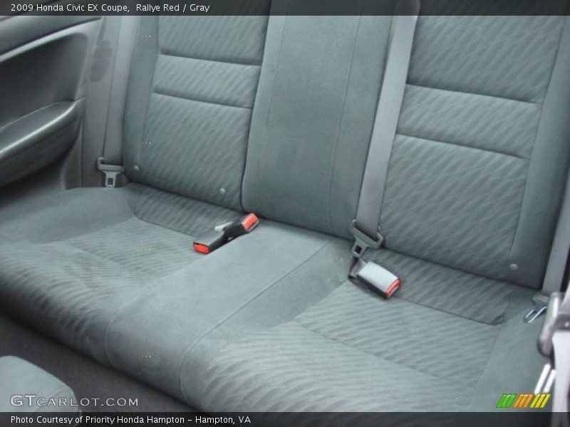 Rallye Red / Gray 2009 Honda Civic EX Coupe