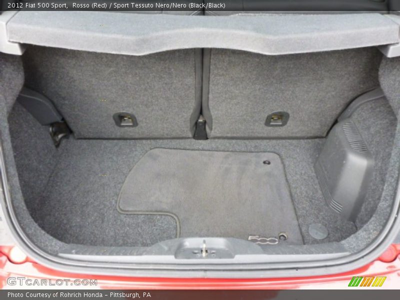 Rosso (Red) / Sport Tessuto Nero/Nero (Black/Black) 2012 Fiat 500 Sport