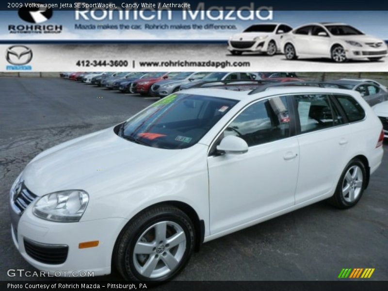 Candy White / Anthracite 2009 Volkswagen Jetta SE SportWagen