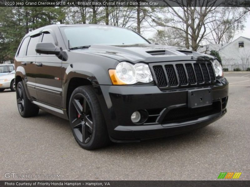 Brilliant Black Crystal Pearl / Dark Slate Gray 2010 Jeep Grand Cherokee SRT8 4x4