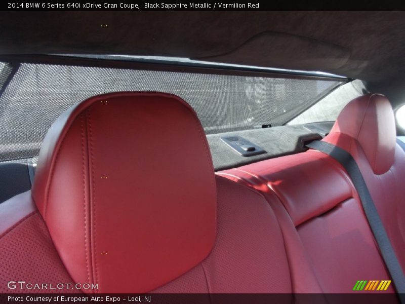 Rear Seat of 2014 6 Series 640i xDrive Gran Coupe