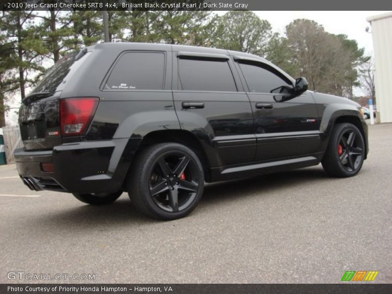 Brilliant Black Crystal Pearl / Dark Slate Gray 2010 Jeep Grand Cherokee SRT8 4x4