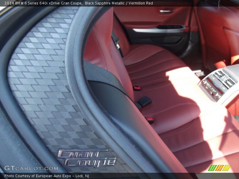 Rear Seat of 2014 6 Series 640i xDrive Gran Coupe