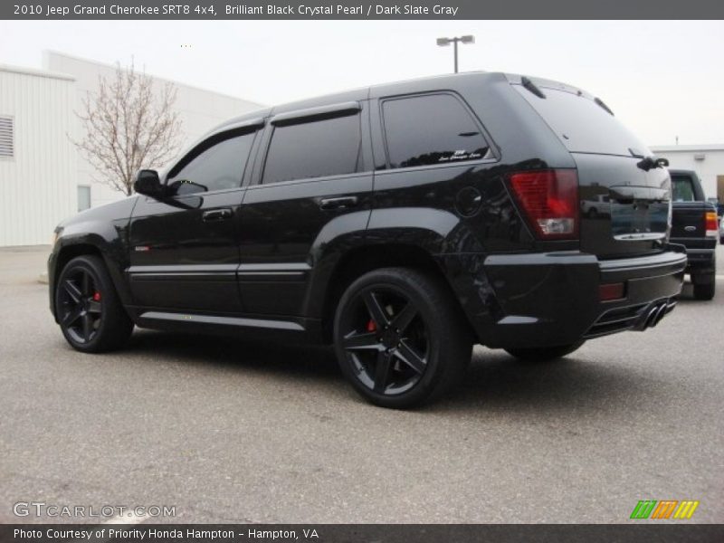 Brilliant Black Crystal Pearl / Dark Slate Gray 2010 Jeep Grand Cherokee SRT8 4x4