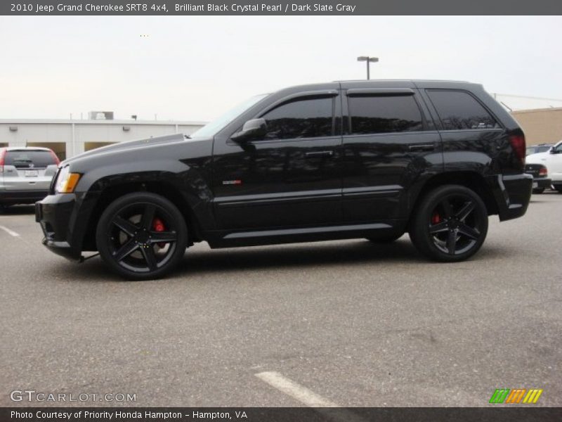 Brilliant Black Crystal Pearl / Dark Slate Gray 2010 Jeep Grand Cherokee SRT8 4x4