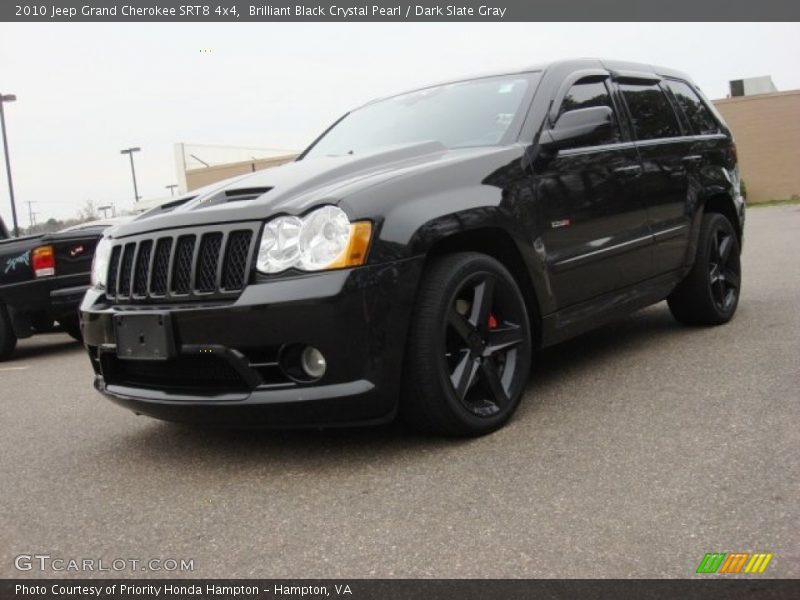 Brilliant Black Crystal Pearl / Dark Slate Gray 2010 Jeep Grand Cherokee SRT8 4x4