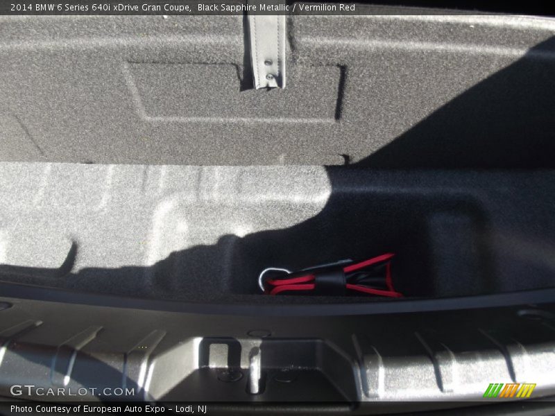 Black Sapphire Metallic / Vermilion Red 2014 BMW 6 Series 640i xDrive Gran Coupe