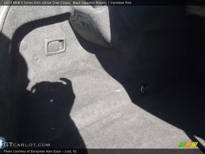 Black Sapphire Metallic / Vermilion Red 2014 BMW 6 Series 640i xDrive Gran Coupe