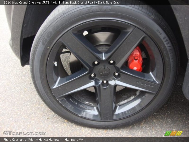 Brilliant Black Crystal Pearl / Dark Slate Gray 2010 Jeep Grand Cherokee SRT8 4x4