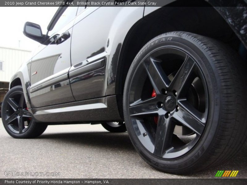 Brilliant Black Crystal Pearl / Dark Slate Gray 2010 Jeep Grand Cherokee SRT8 4x4