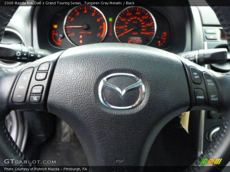 Tungsten Gray Metallic / Black 2006 Mazda MAZDA6 s Grand Touring Sedan