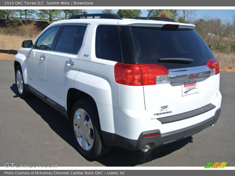 Summit White / Brownstone 2014 GMC Terrain SLT