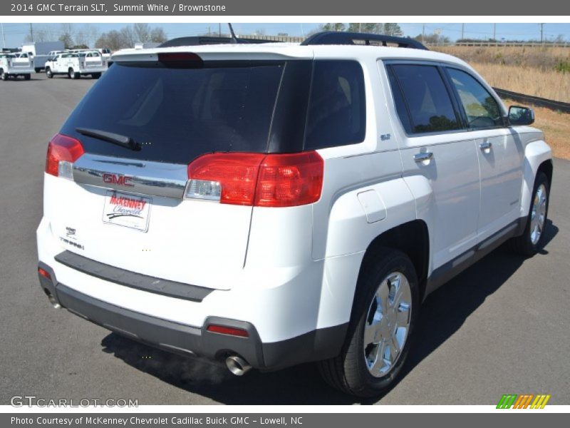 Summit White / Brownstone 2014 GMC Terrain SLT