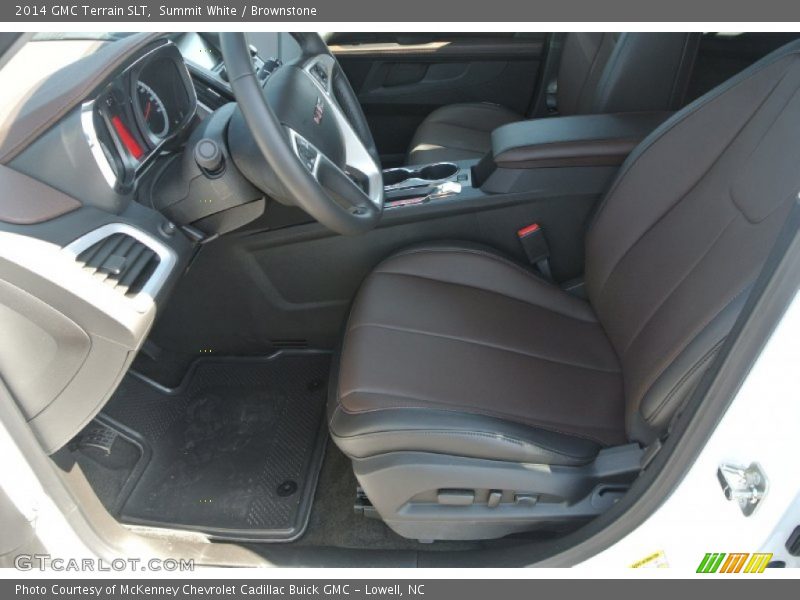 Summit White / Brownstone 2014 GMC Terrain SLT