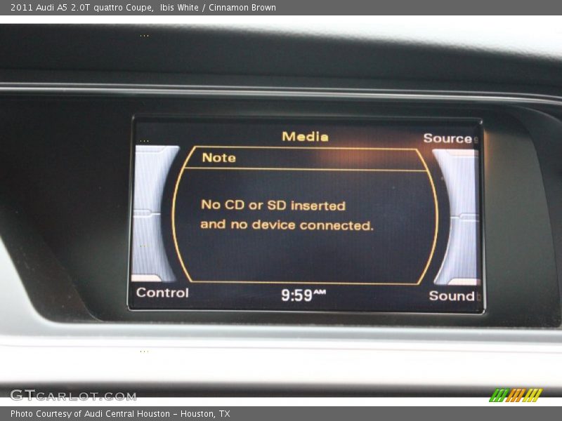 Ibis White / Cinnamon Brown 2011 Audi A5 2.0T quattro Coupe