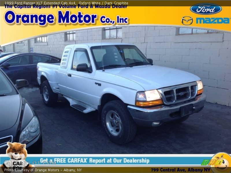 Oxford White / Dark Graphite 1999 Ford Ranger XLT Extended Cab 4x4