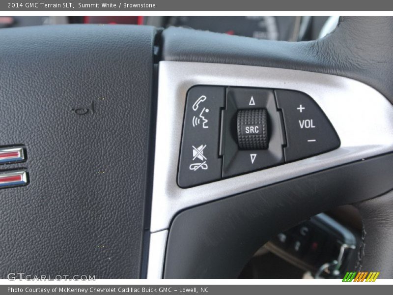 Summit White / Brownstone 2014 GMC Terrain SLT