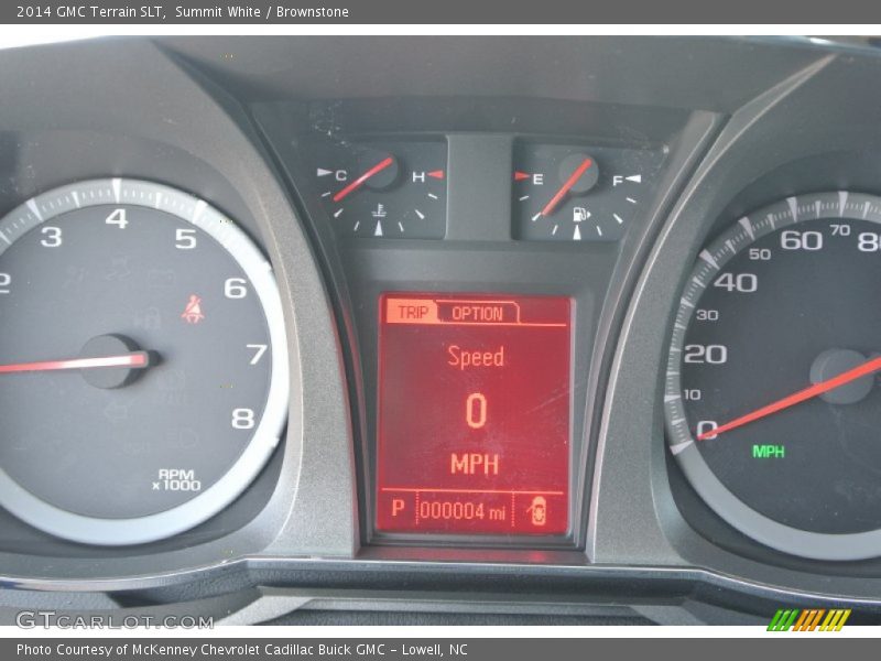 Summit White / Brownstone 2014 GMC Terrain SLT
